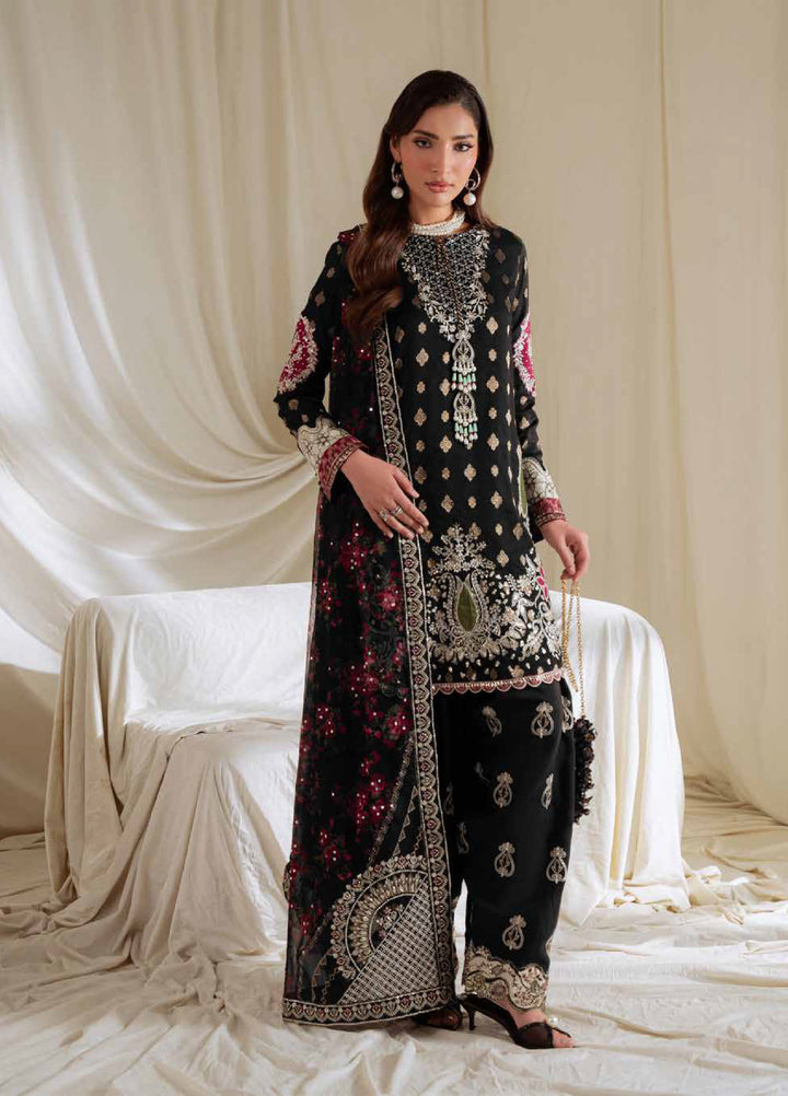 Omara By Nureh Unstitched Embroidered Jacquard 3 Piece Suit NU26OUF NEL- 95 - Festive Collection