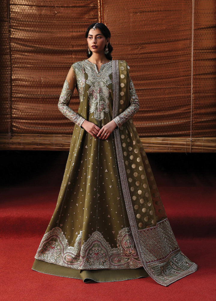 Kaashvi by Ayzel Unstitched Net Embroidered Suits 3 Piece AAF25KW JHANVI AZW-25-V2-06 - Wedding Collection