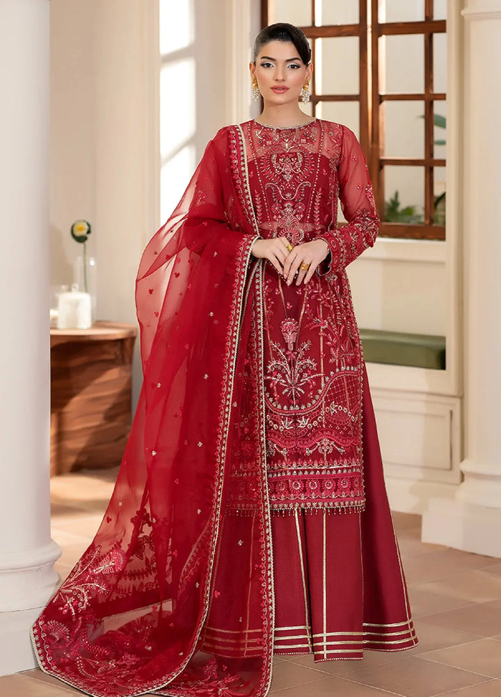 Yashfa RTW Hand Work Organza 4 Piece Suit BANUKSHA - Wedding Collection