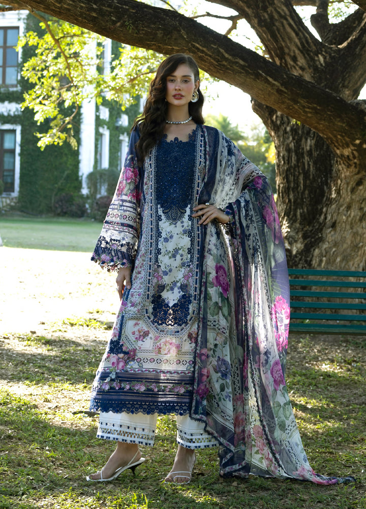 Signature by Elaf Premium Unstitched Embroidered Lawn 3 Piece Suit EL26USP ESA-2A VERONICA - Summer Collection