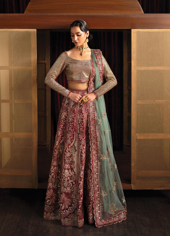 Kaashvi by Ayzel Unstitched Raw Silk Embroidered Suits 3 Piece AAF25KW ROSHAANI AZW-25-V2-09 - Wedding Collection