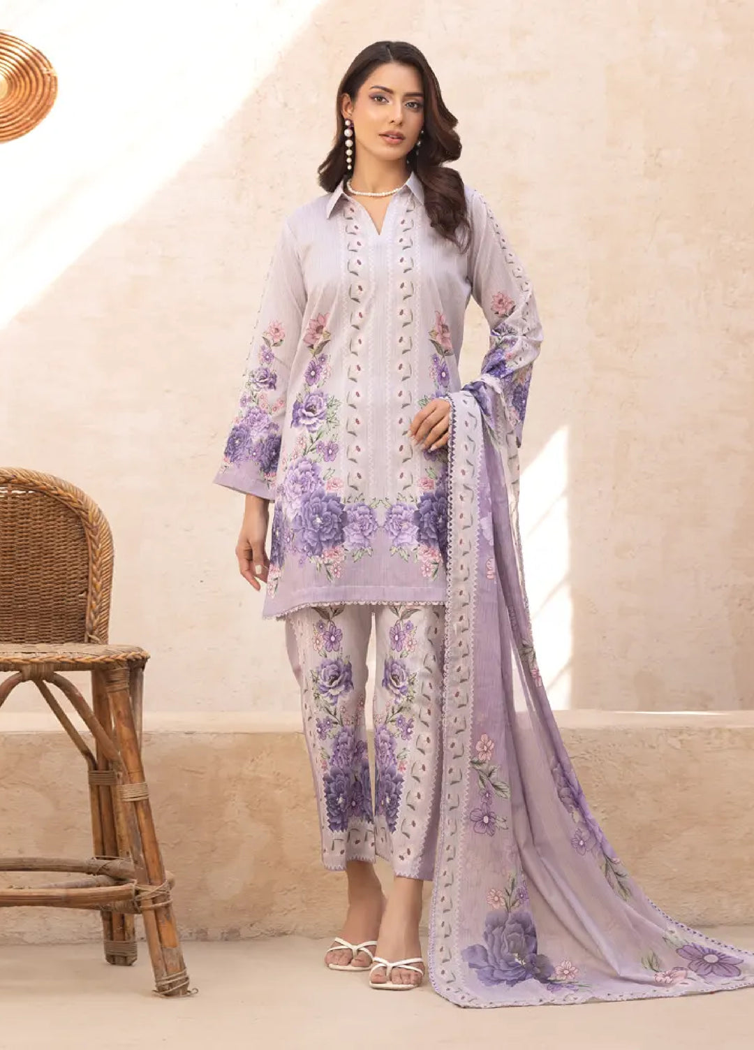 Cocoon by Regalia Textiles Unstitched Printed Lawn 3 Piece Suit RG26UCL D-10 - Summer Collection