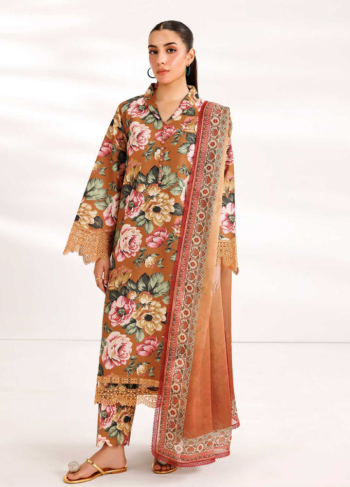 Farasha Unstitched Embroidered Lawn 3 Piece Suit FSH26UL D-11 Dusk Bloom - Summer Collection