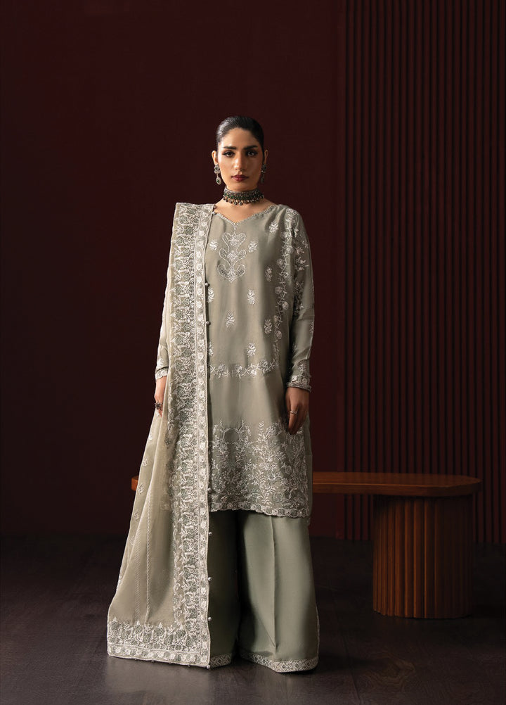 Lady by Aik Atelier Unstitched Tussar Silk Embroidered Suits 3 Piece AIK25L D-06 AIK25L - Festive Collection