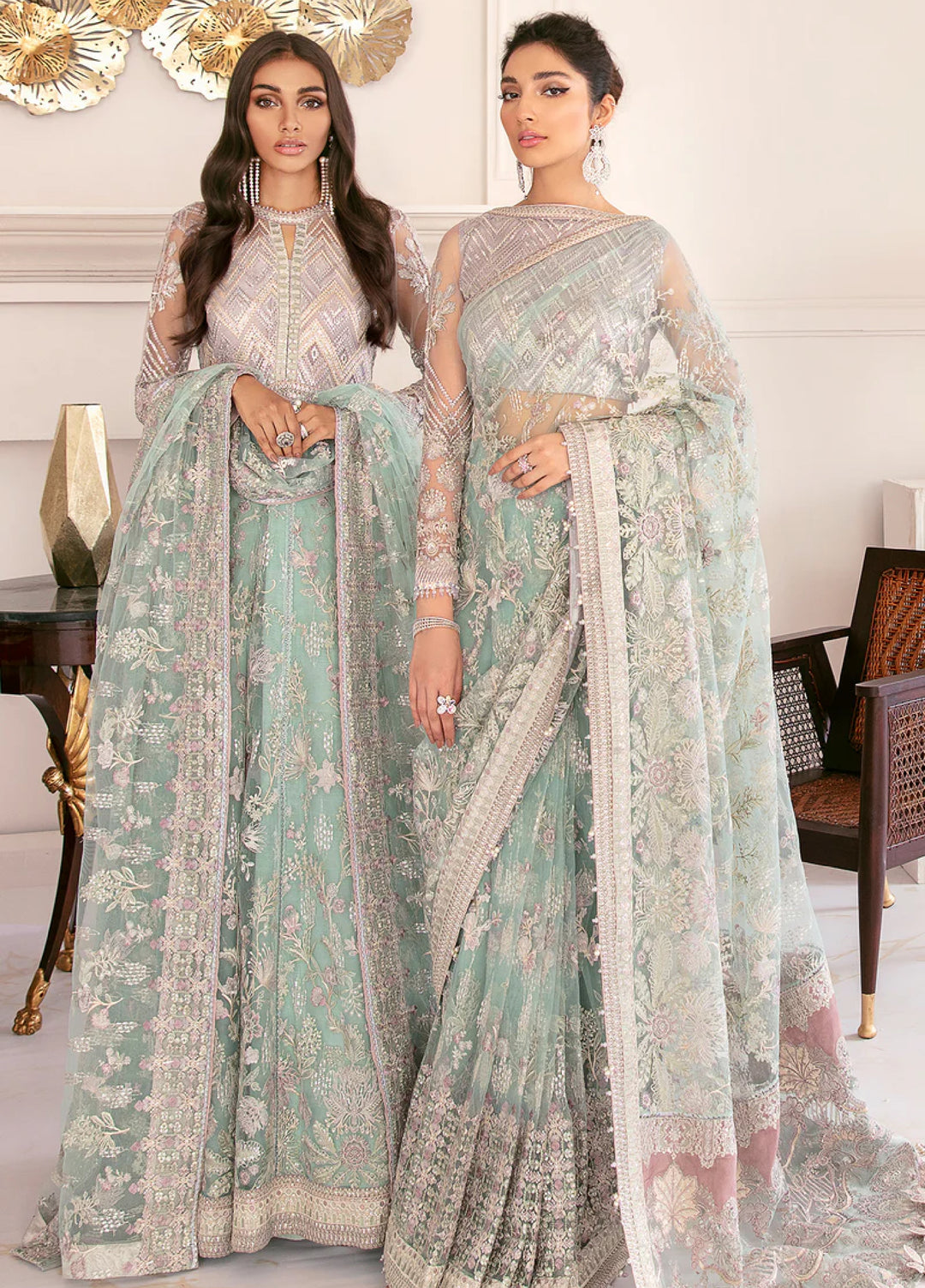 Chantelle by Baroque Unstitched Embroidered Net 3 Piece Suit BQ26UFC BQU-CH08-D10 - Festive Collection