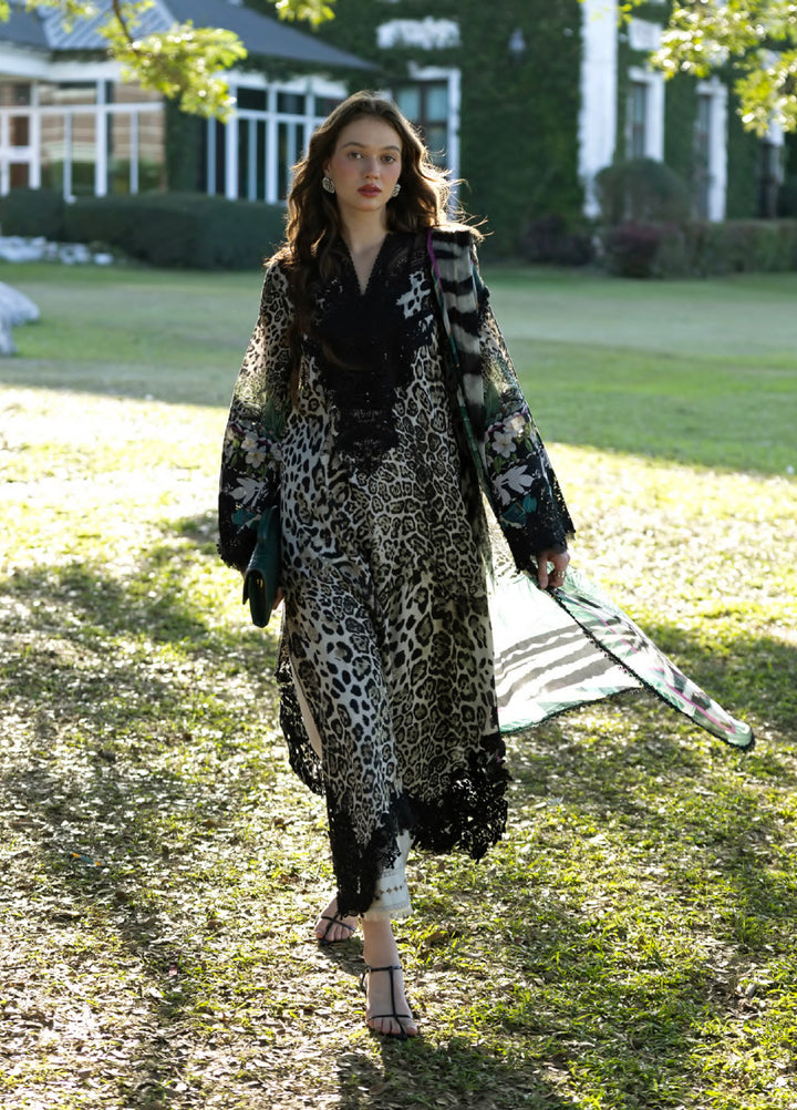 Signature by Elaf Premium Unstitched Embroidered Lawn 3 Piece Suit EL26USP ESA-3A BELLADURNE - Summer Collection