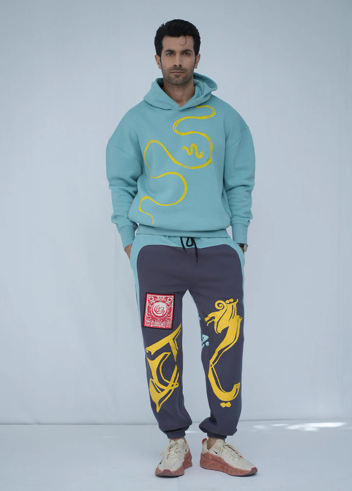 Movement Unisex Western 1 Piece Printed Fleece Signal Blue - Winter Collection