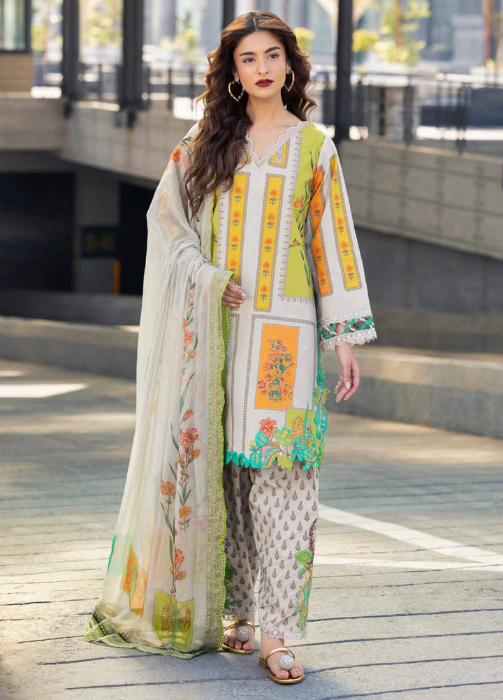 Aghaz e Nou by Charizma Unstitched Embroidered Lawn 3 Piece Suit CHR26UA AG6-04 - Summer Collection