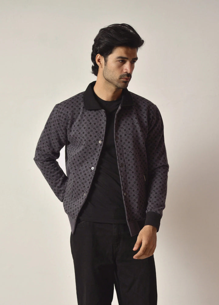 Movement Unisex Western 1 Piece Printed Fleece Coded Surface Varsity Jacket - Winter Collection