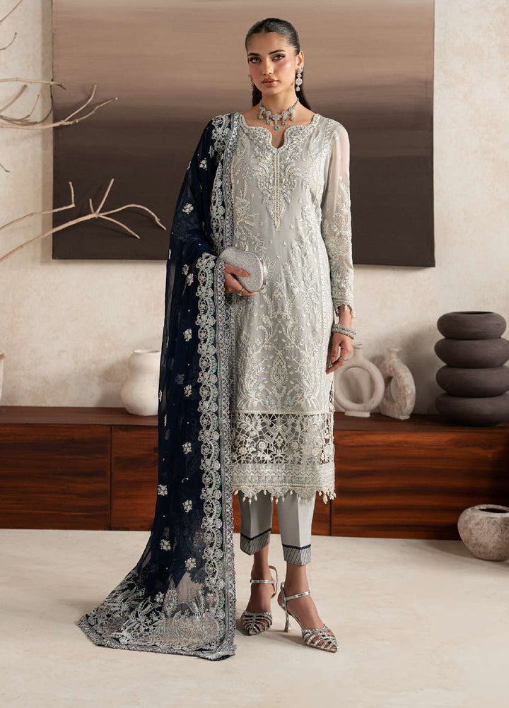 Gulaal Unstitched Embroidered Chiffon 3 Piece Suit GL26ULW Gianna D-52 - Wedding Collection
