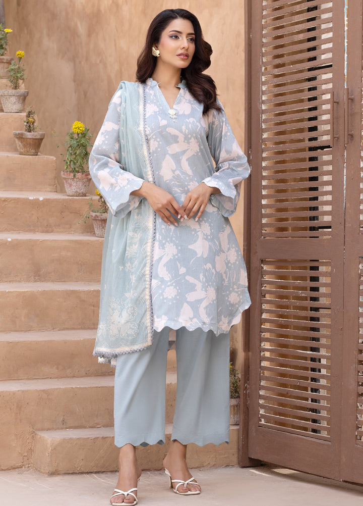 Regalia Textiles Unstitched Printed Karandi Lawn 3 Piece Suit RG26UKL D-4 - Summer Collection