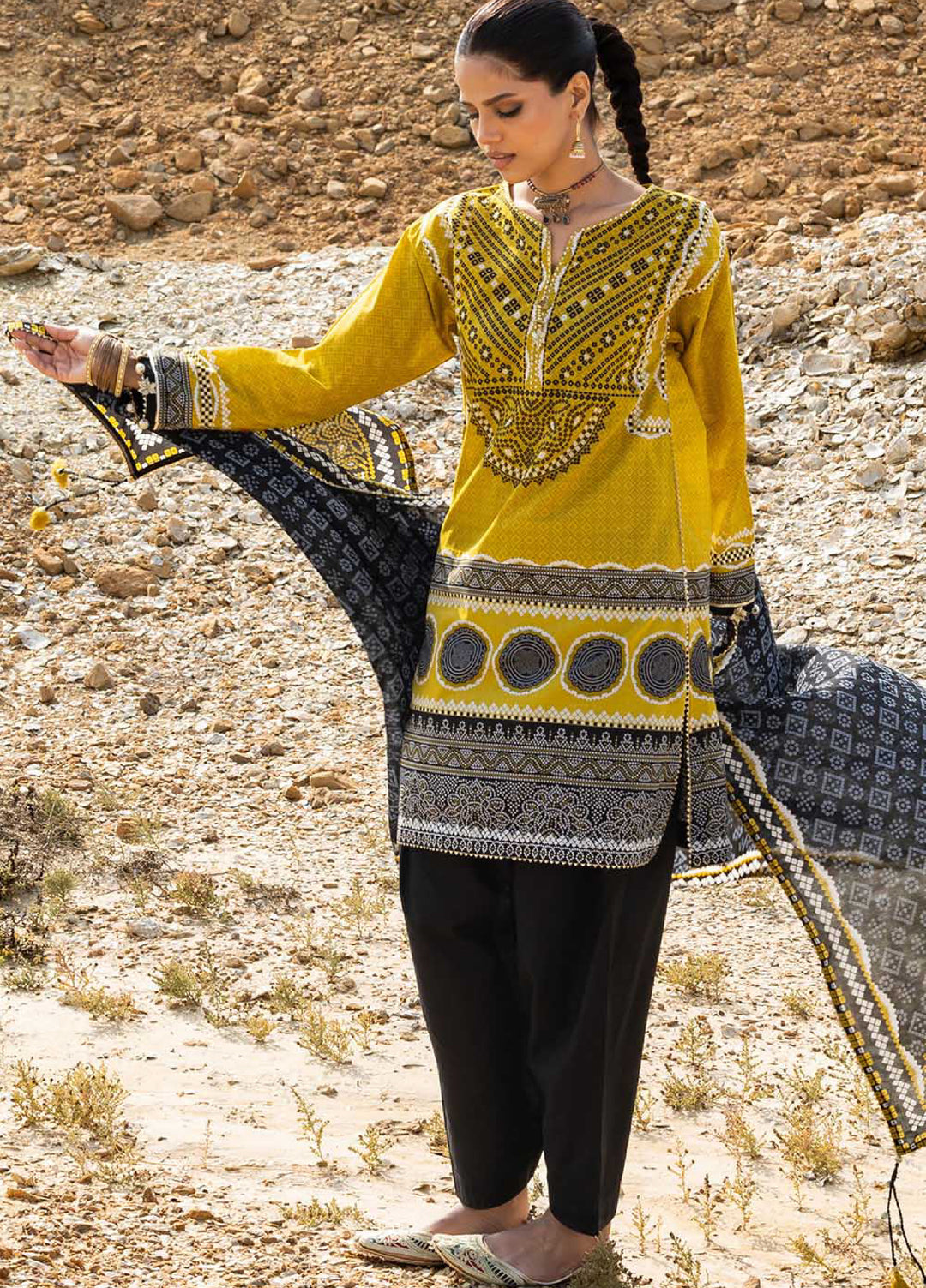 The Chunri by Gul Ahmed Unstitched Printed Lawn 3 Piece Suit GA26UTCL CL-62173 B - Summer Collection