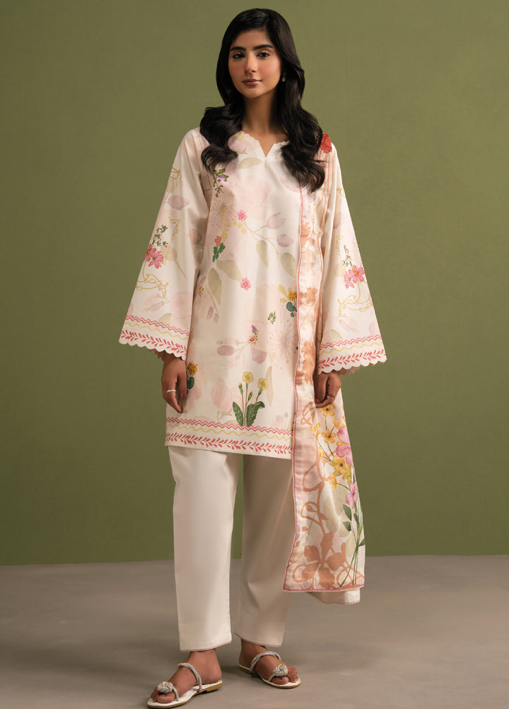 Seran Essentials Unstitched Printed Lawn 3 Piece Suit SN26UEL Rayn D-09 - Summer Collection