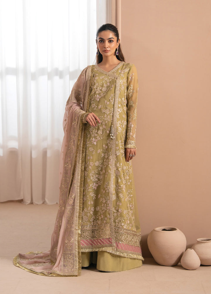 Zaeva by Xenia Formals Unstitched Embroidered Chiffon 3 Piece Suit XE26UZF 03-NIVVI - Festive Collection