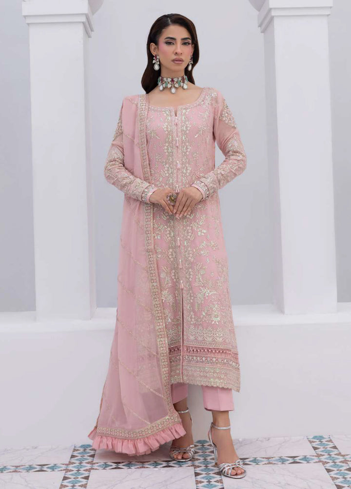 Maeri by Gulaal Unstitched Embroidered Chiffon 4 Piece Suit GL26UMC Perle D-44 - Festive Collection
