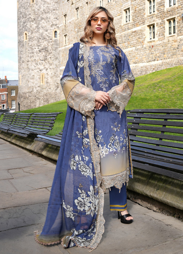 Al Zohaib Printkari Unstitched Embroidered Lawn 3 Piece Suit AZ26ULP 05 - Summer Collection