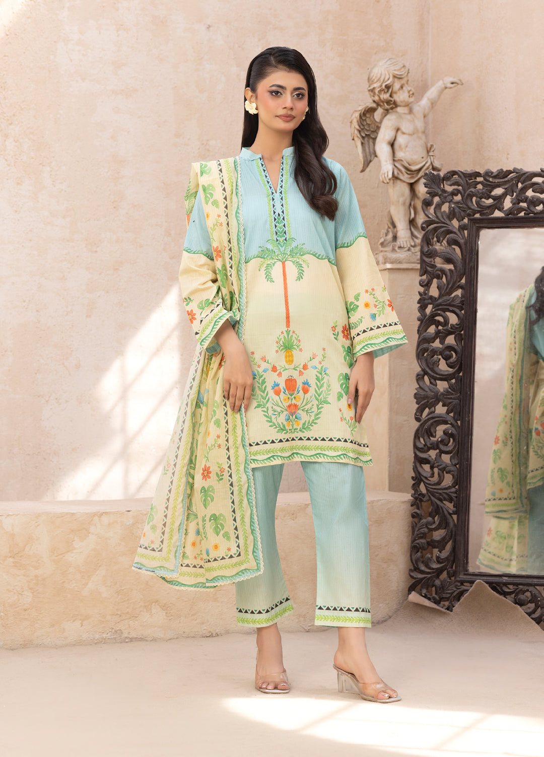 Cocoon by Regalia Textiles Unstitched Printed Lawn 3 Piece Suit RG26UCL D-1 - Summer Collection