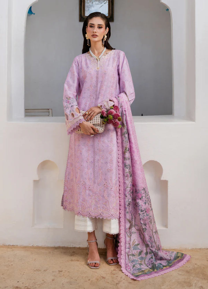 Shezlin Chikankari by Aabyaan Unstitched Embroidered Lawn 3 Piece Suit ABY26USC AZ-11 ELOWEN - Summer Collection