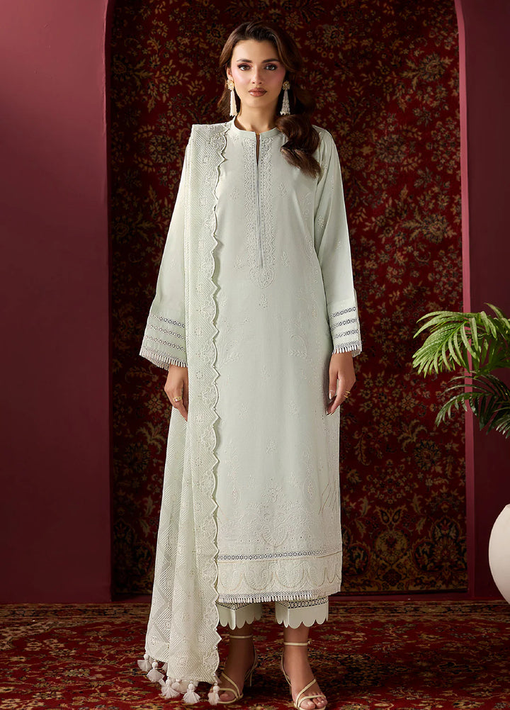 Alizeh Fashion Unstitched Embroidered Lawn 3 Piece Suit AF26ULE AF-EL-7062-ALOE - Summer Collection