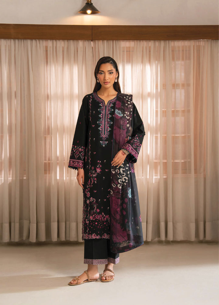 Lamhay by Seran Unstitched Embroidered Lawn 3 Piece Suit SN26ULL D1-Zahr - Eid Collection