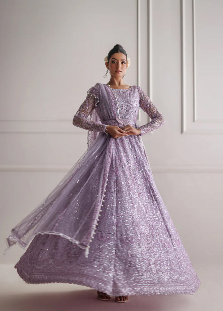 Threads And Motifs Women Pret Net Embroidered Maxi With Dup 2 Piece 9830.2-P - Formals Collection