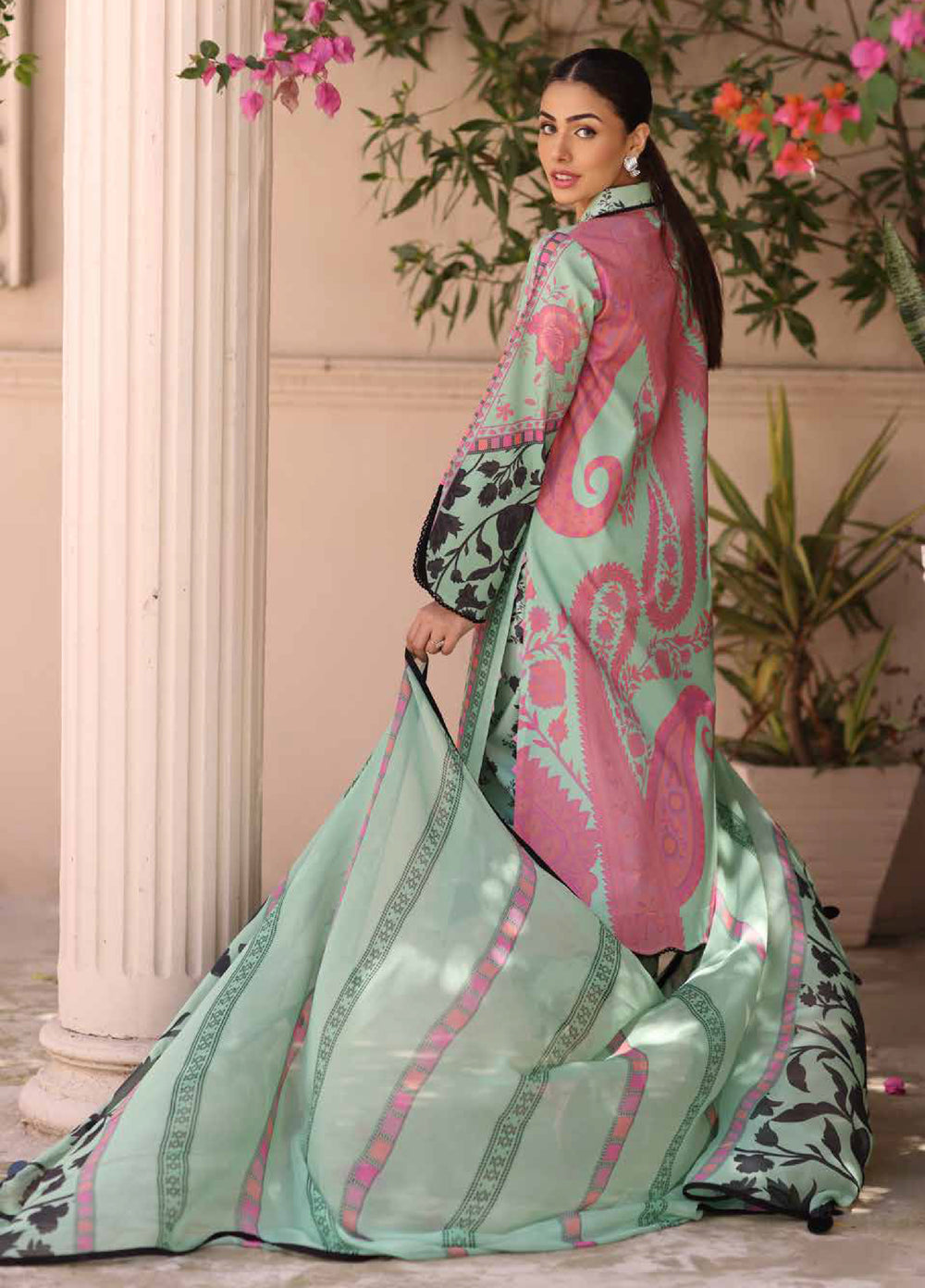 C Prints by Charizma Unstitched Printed Lawn 3 Piece Suit CHR26ULP CP6-19 - Summer Collection