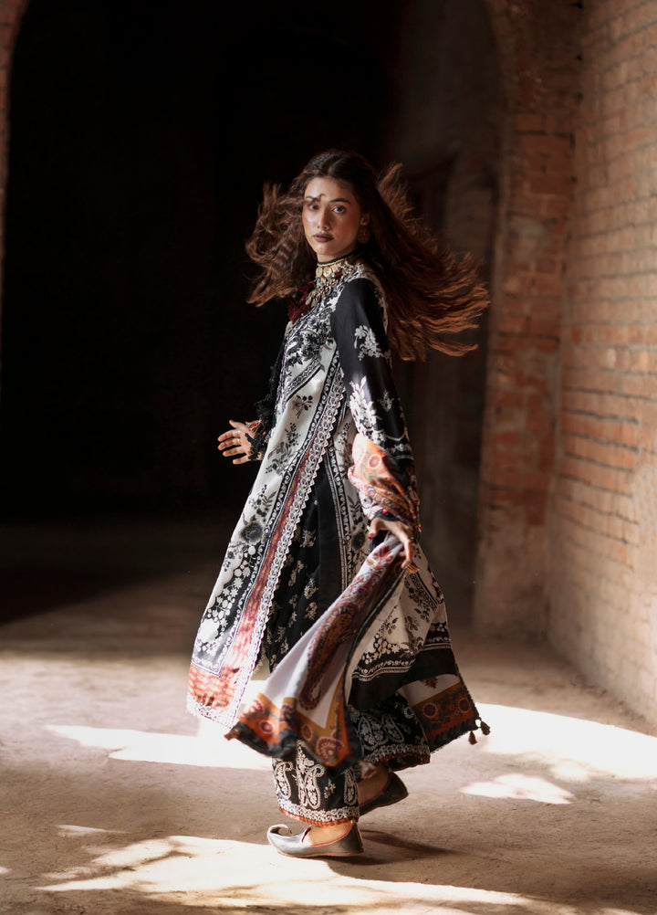 AJR Sard Shaam Embroidered Unstitched Khaddar Suits 3 Piece AJR25SS AJRW-01 MAKHMAL - Winter Collection