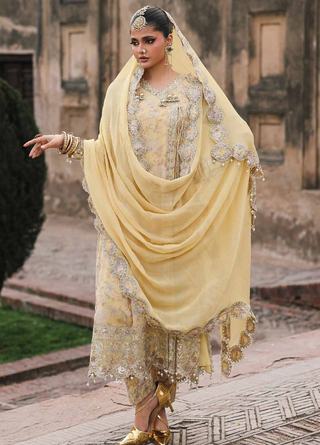 Vasal by Charizma Unstitched Embroidered Chiffon 3 Piece Suit CHR26UVC VSL6-13 - Festive Collection