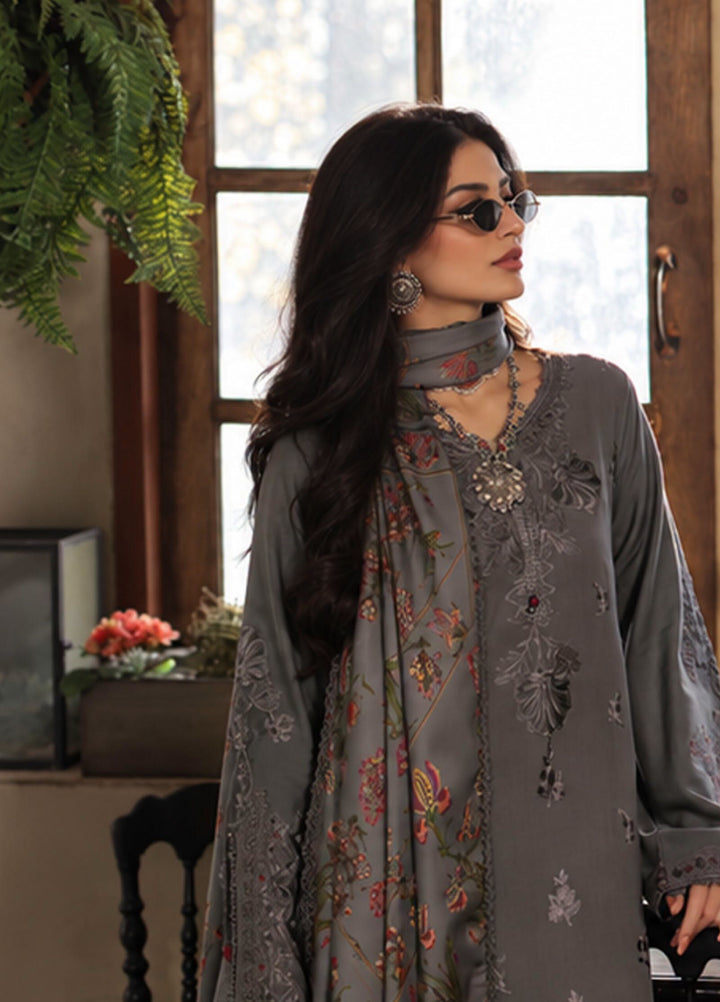 Noor by Saadia Asad Unstitched Embroidered Linen 3 Piece Suit SA26UNL D4 A - Winter Collection