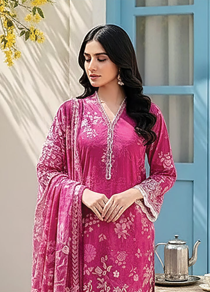 Summer Prints by Lakhany Unstitched Printed Lawn 3 Piece Suit LSM26USP LG-RL-0424 - Summer Collection