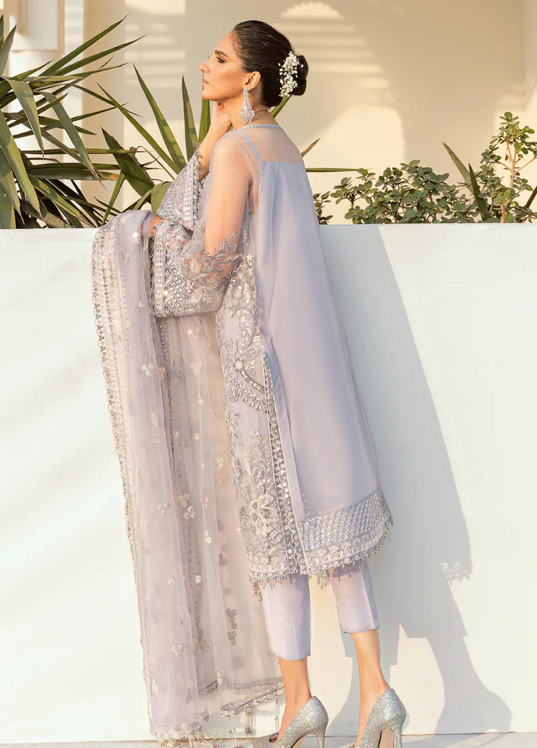 Chantelle by Baroque Unstitched Embroidered Net 3 Piece Suit BQ26UFC BQU-UF-D74 - Festive Collection