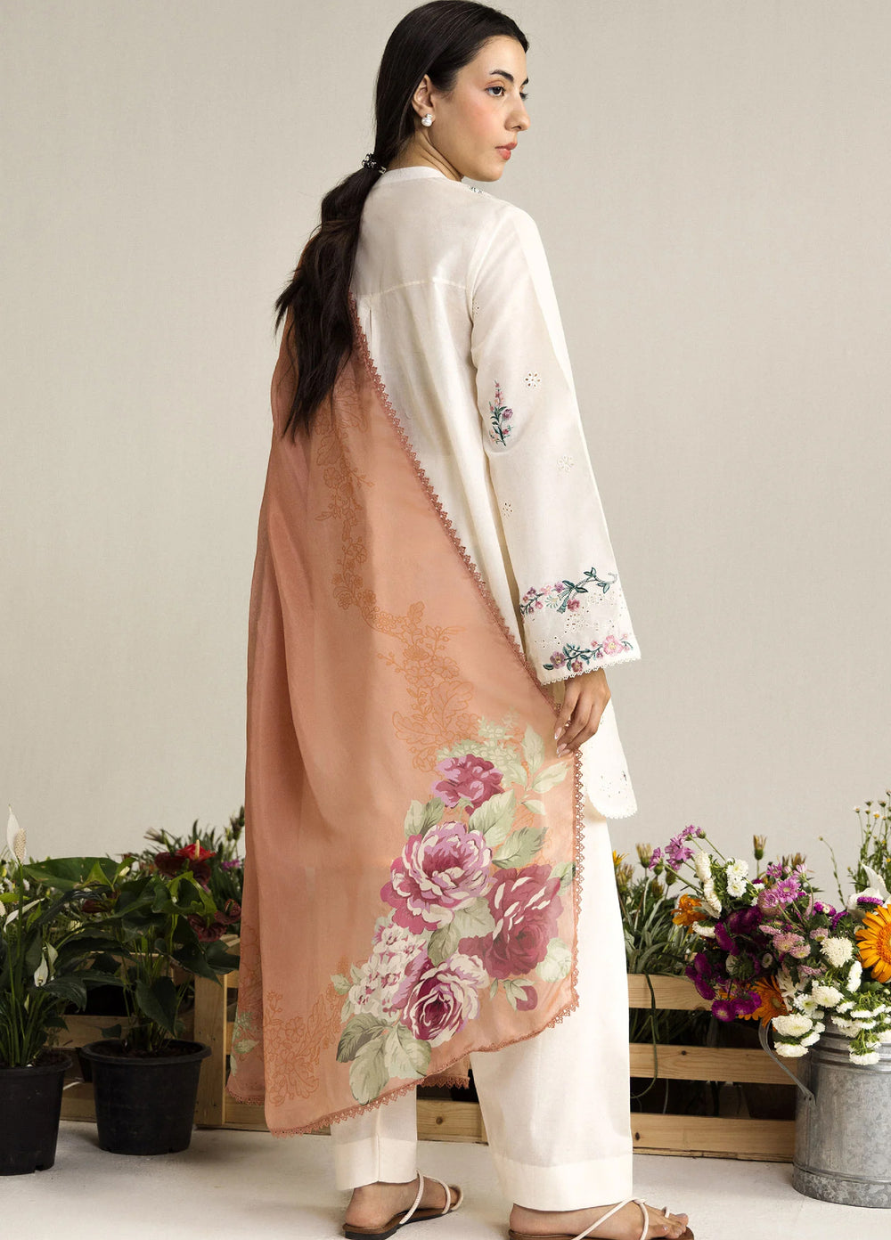 Coco by Zara Shahjahan Unstitched Embroidered Lawn 3 Piece Suit CZS26UCLP YURA-3A - Eid Collection