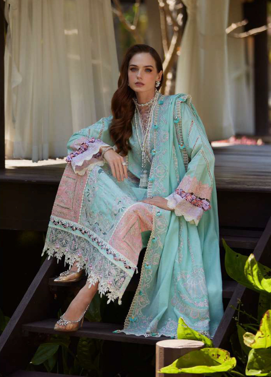Ariya by Kanwal Malik Unstitched Embroidered Luxury Lawn 3 Piece Suit KM26UA D-3 ELIANA - Summer Collection