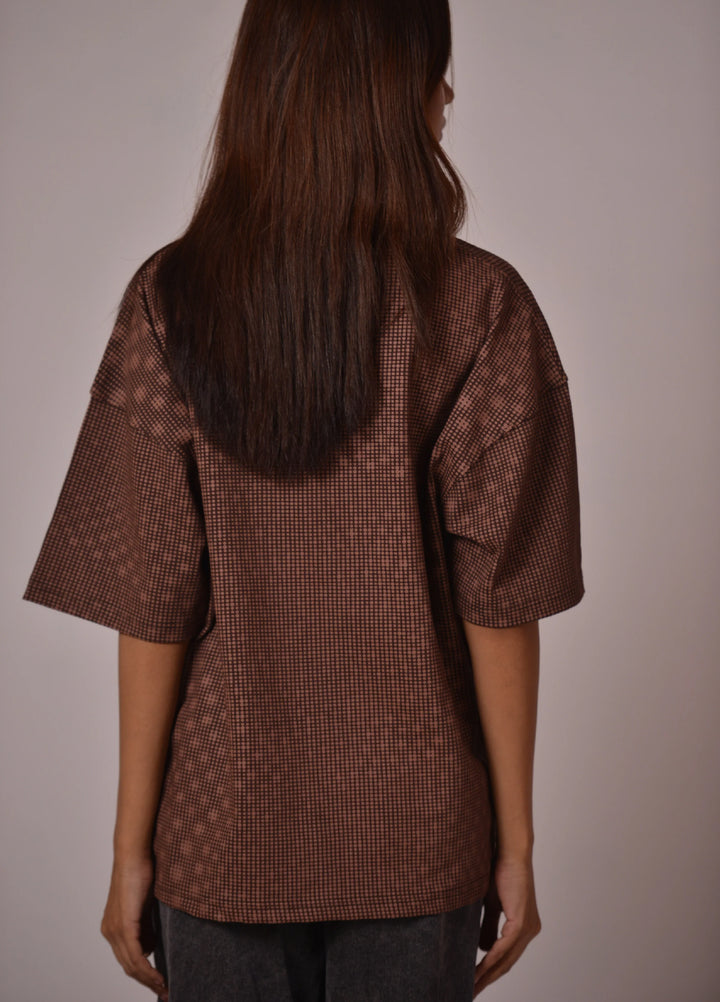 Movement Unisex Western 1 Piece Printed Knit Tee Pixel Weave - Winter Collection