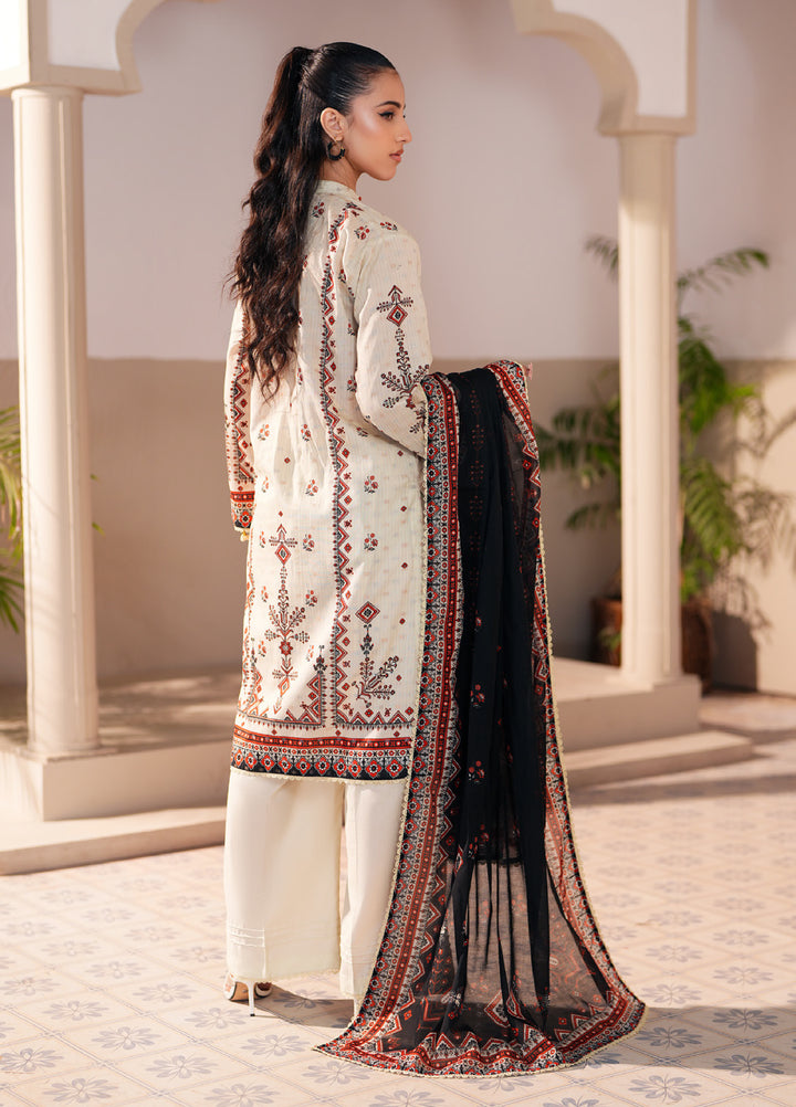 Regalia Textile Unstitched Printed Jacquard Lawn 3 Piece Suit RG26PUJL D-6 - Summer Collection