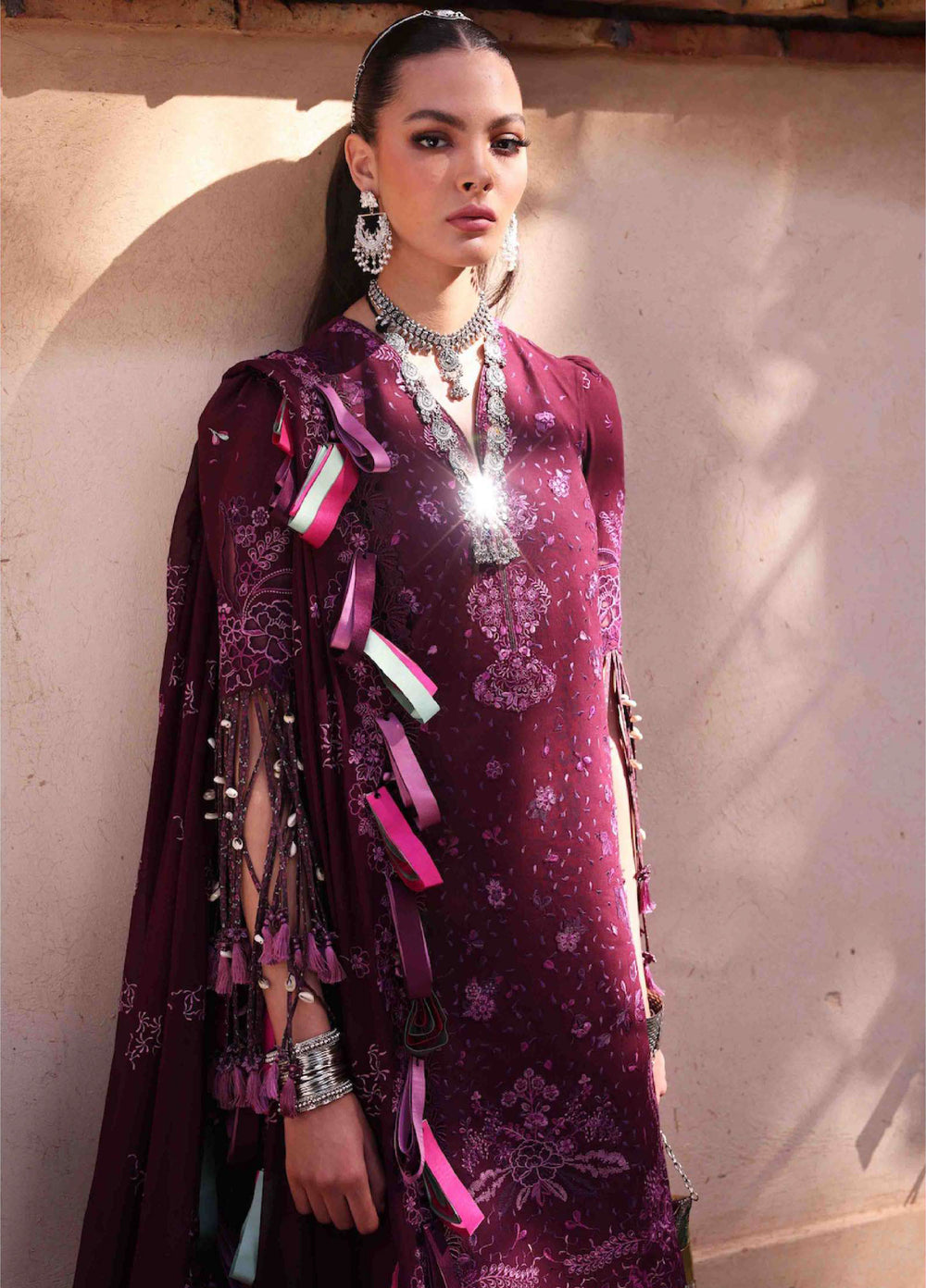 Reine by Republic Womenswear Unstitched Embroidered Luxury Lawn 3 Piece Suit RW26UTL D-06B - Eid Collection