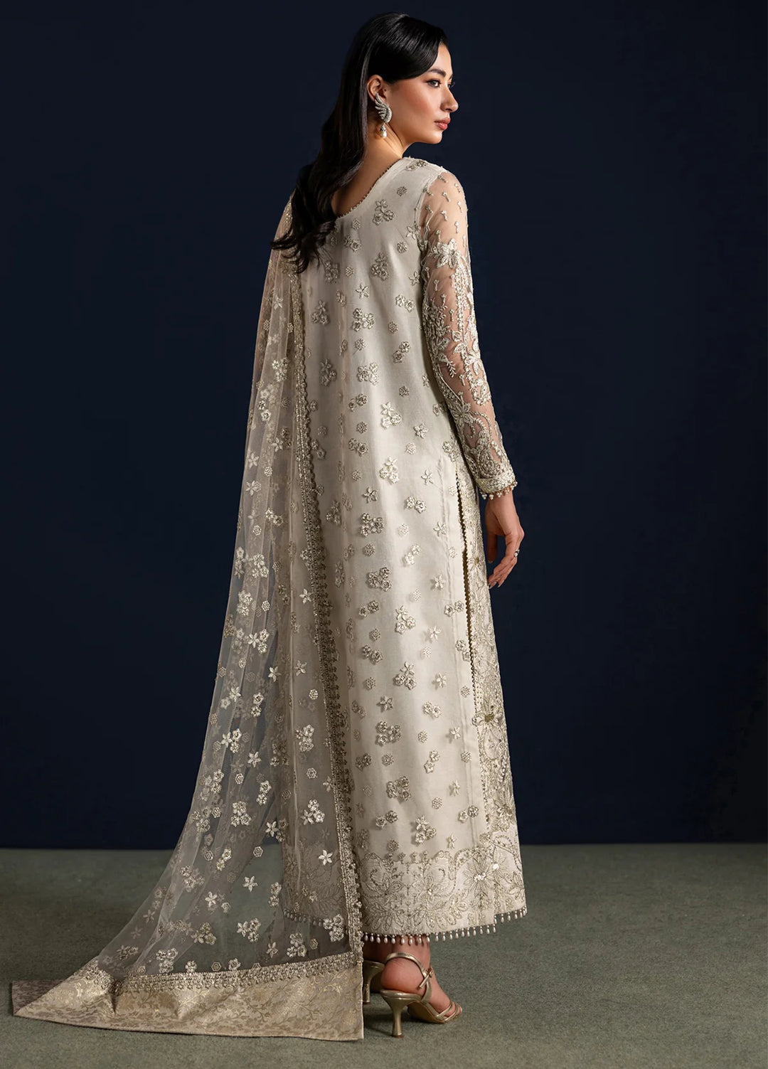 Chantelle by Baroque Unstitched Embroidered Net 3 Piece Suit UF-4448 - Festive Collection