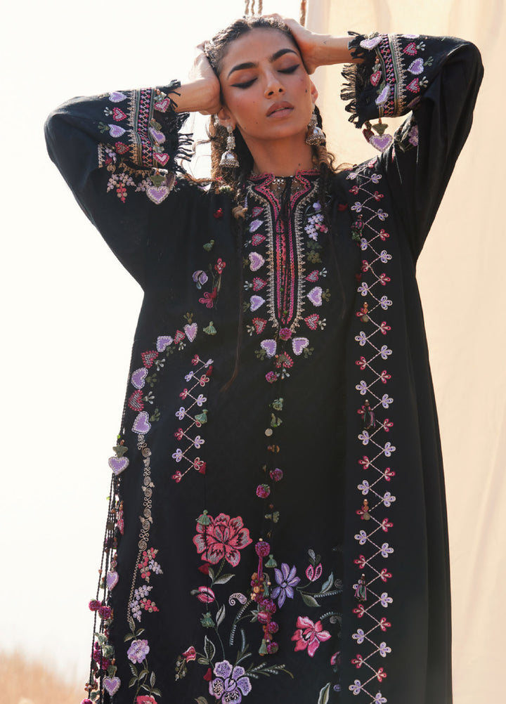 Zaha by Khadija Shah Unstitched Jacquard Embroidered Suits 3 Piece ZL25KW SEHYR ZW25-11 - Winter Collection