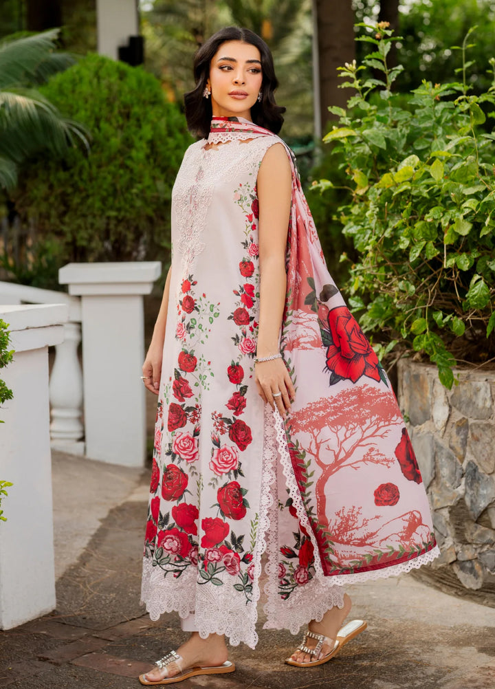 Meraki by Asifa and Nabeel Unstitched Embroidered Lawn 3 Pcs Suit AN26UM MSSL-05 Gilded Rose - Summer