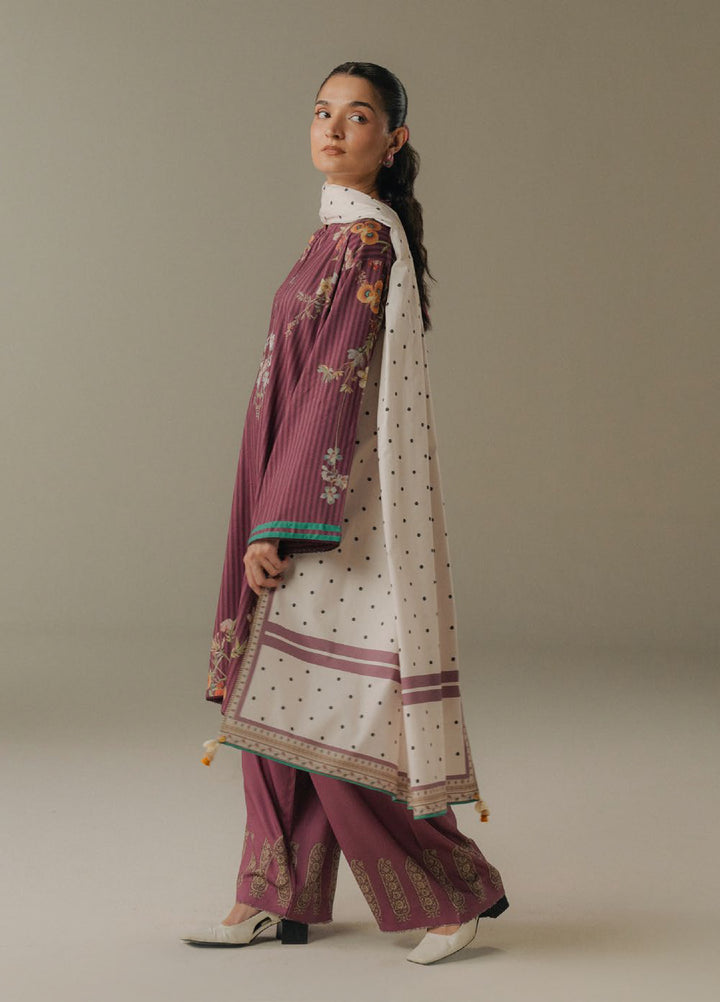 Coco by Zara Shahjahan Prints Unstitched Linen Suits 3 Piece CZS25PW Amber Days D-1A - Winter Collection