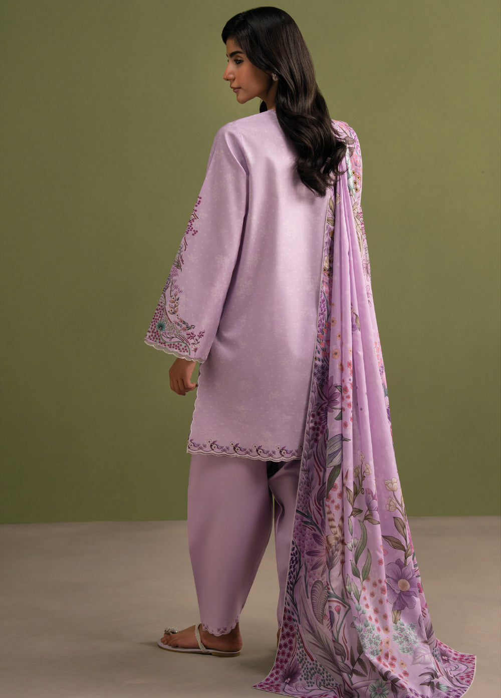 Seran Essentials Unstitched Printed Lawn 3 Piece Suit SN26UEL Liora D-10 - Summer Collection