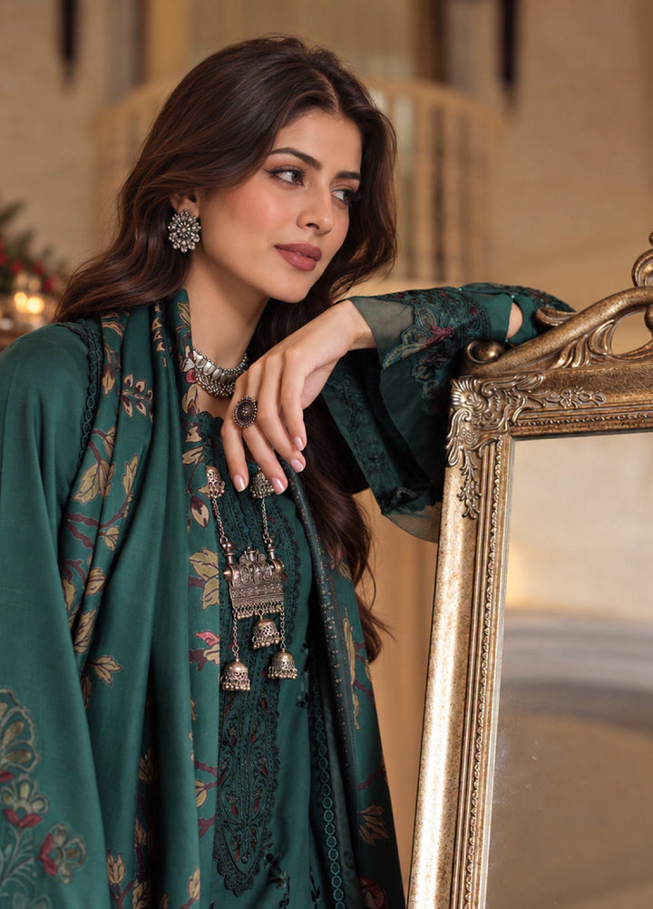 Noor by Saadia Asad Unstitched Embroidered Linen 3 Piece Suit SA26UNL D5 B - Winter Collection