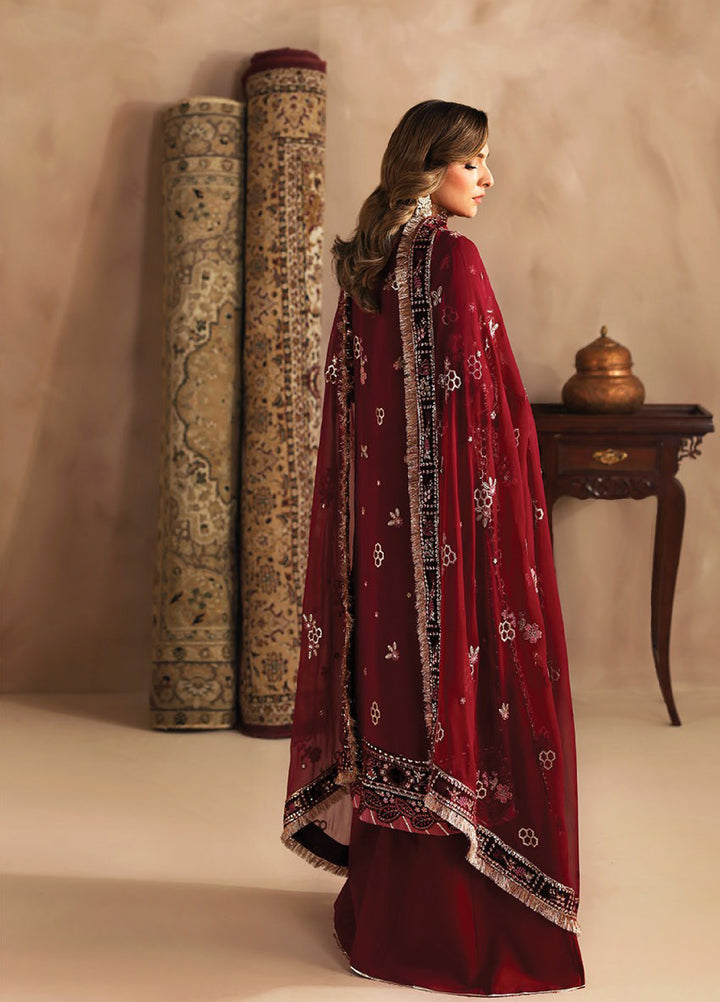 Neorah by Xenia Formals Unstitched Raw Silk Embroidered 3 Piece Suit XE26UN D-4 KHUBAN - Festive Collection