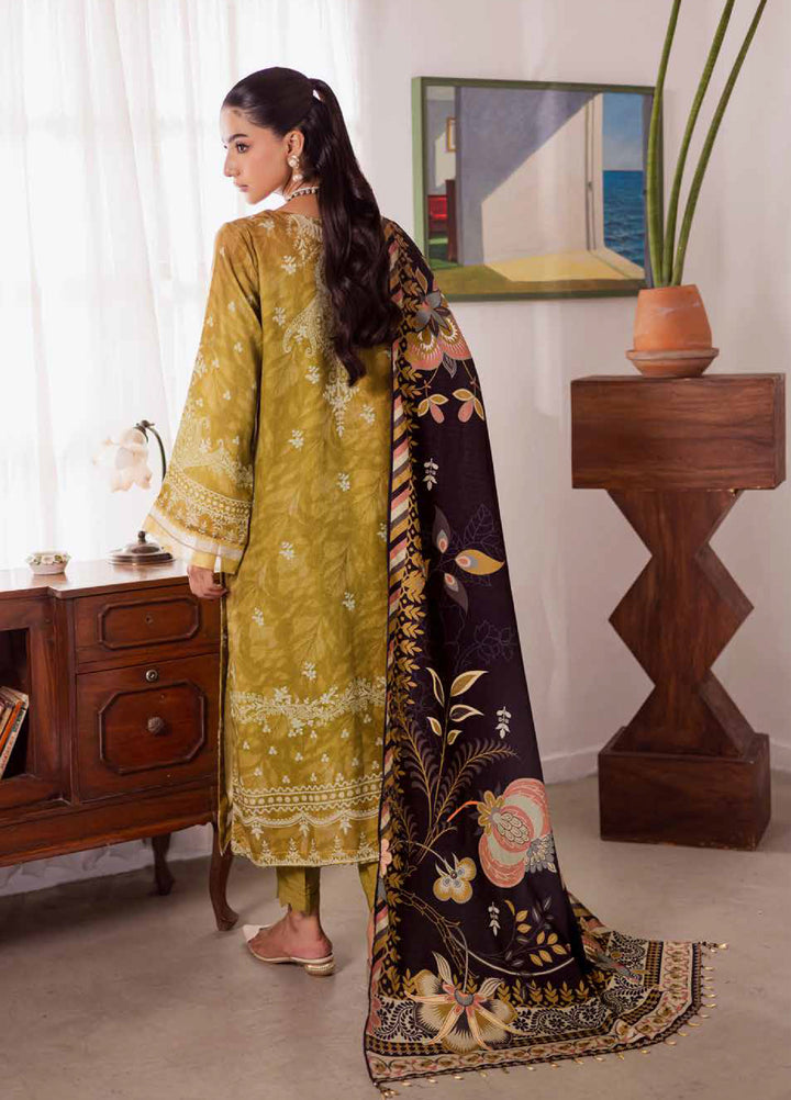 Signature Prints by Nureh Unstitched Linen Jacquard Suits 3 Piece NU25LJ SP-189 - Winter Collection
