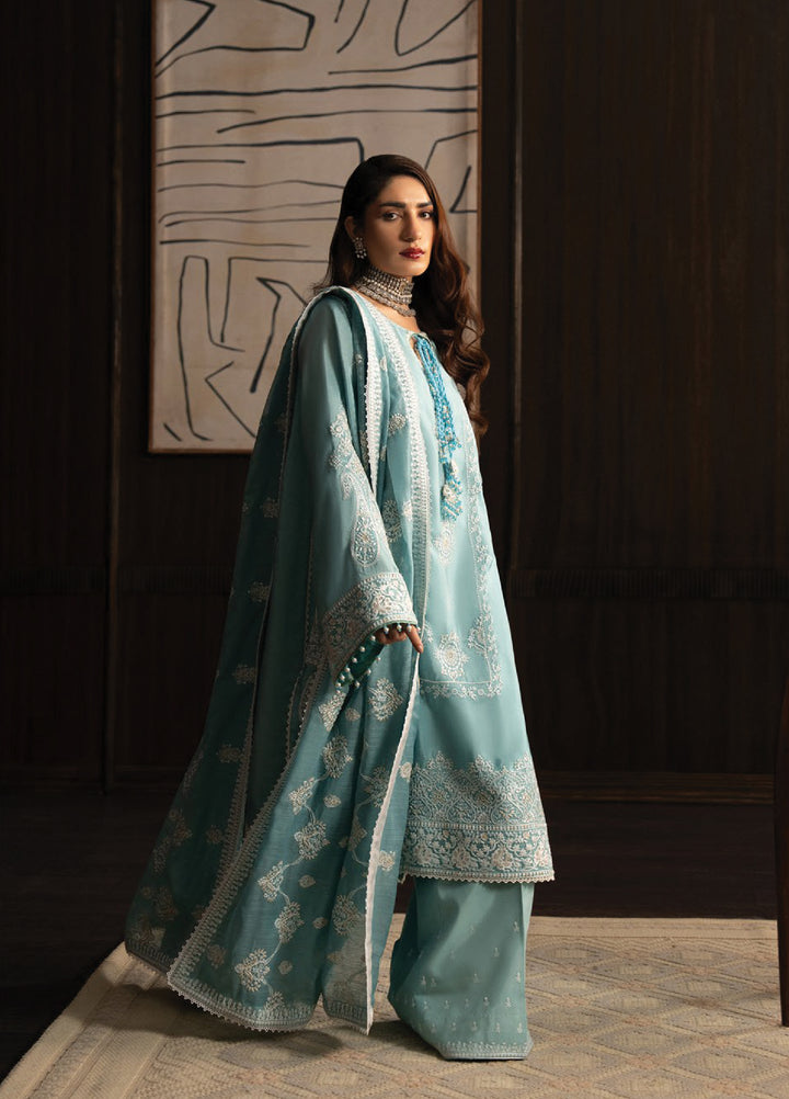 Lady by Aik Atelier Unstitched Tussar Silk Embroidered Suits 3 Piece AIK25L D-08 AIK25L - Festive Collection