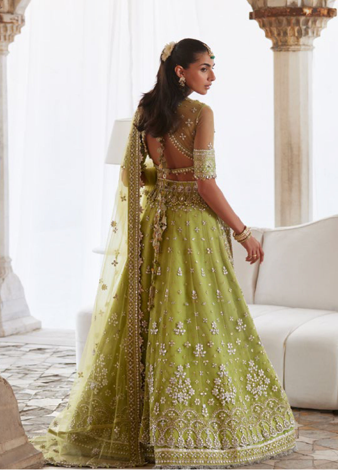 Zaha by Khadija Shah Gossamer Unstitched Embroidered Suits 3 Piece ZL25GF ZC25-01 - Festive Collection