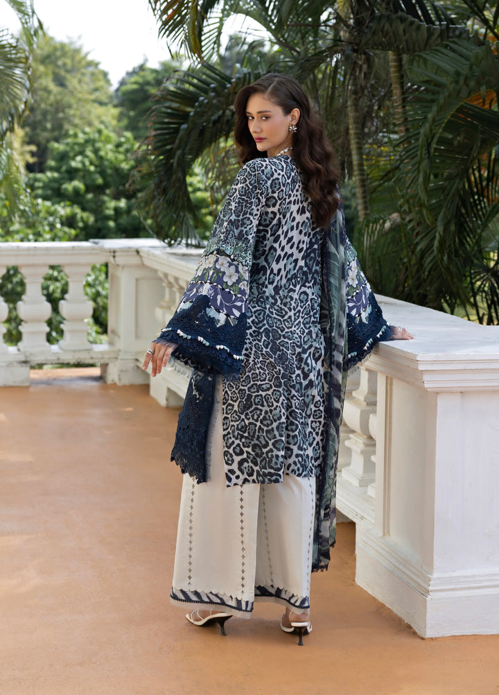 Signature by Elaf Premium Unstitched Embroidered Lawn 3 Piece Suit EL26USP ESA-3B VICTORIAN MUSE - Summer Collection
