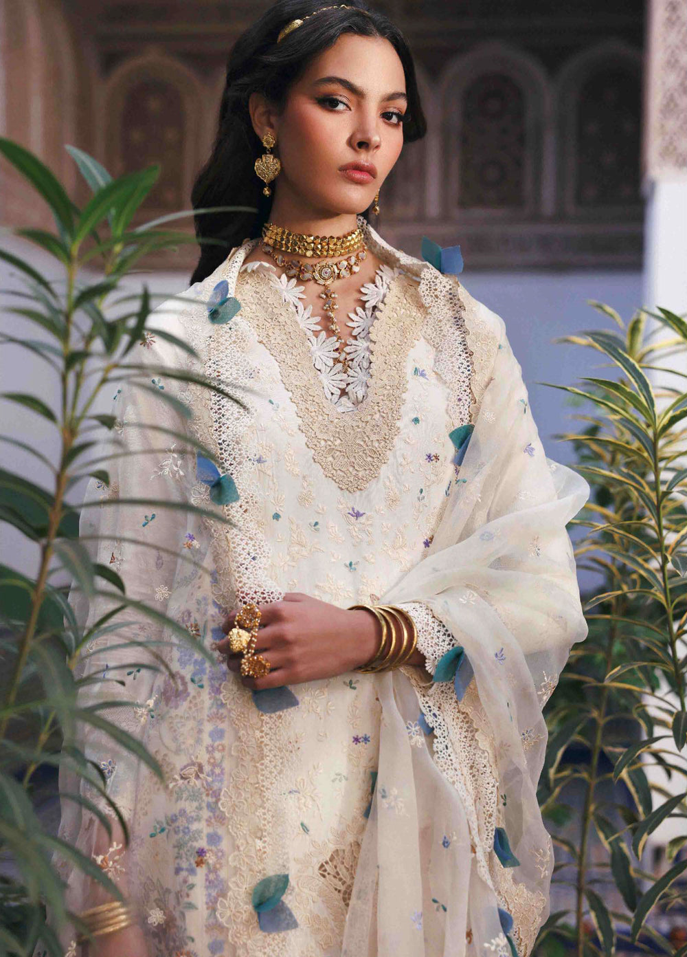 Reine by Republic Womenswear Unstitched Embroidered Luxury Lawn 3 Piece Suit RW26UTL D-04B - Eid Collection