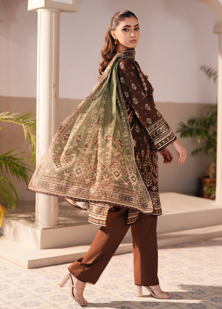 Regalia Textile Unstitched Printed Jacquard Lawn 3 Piece Suit RG26PUJL D-7 - Summer Collection