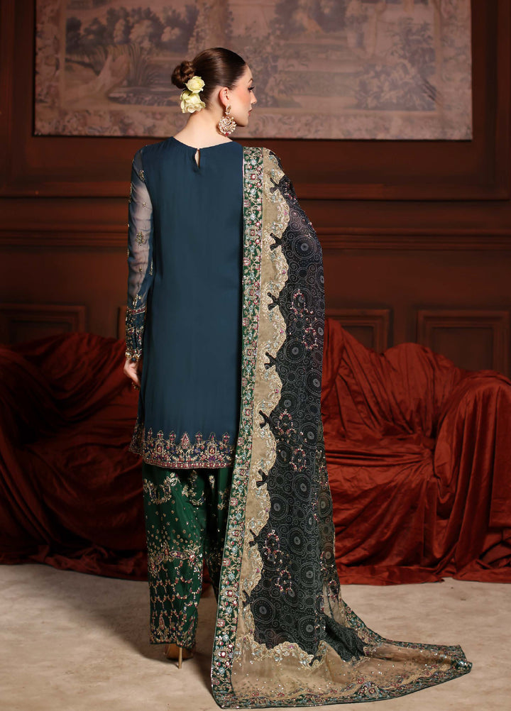 Alfaaz By Nureh Festive Unstitched Chiffon Embroidered 3 Piece Suits NU25AF NL-88 - Festive Collection